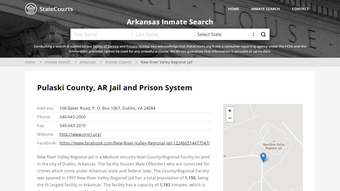 New River Valley Regional Jail Inmate Records Search ...